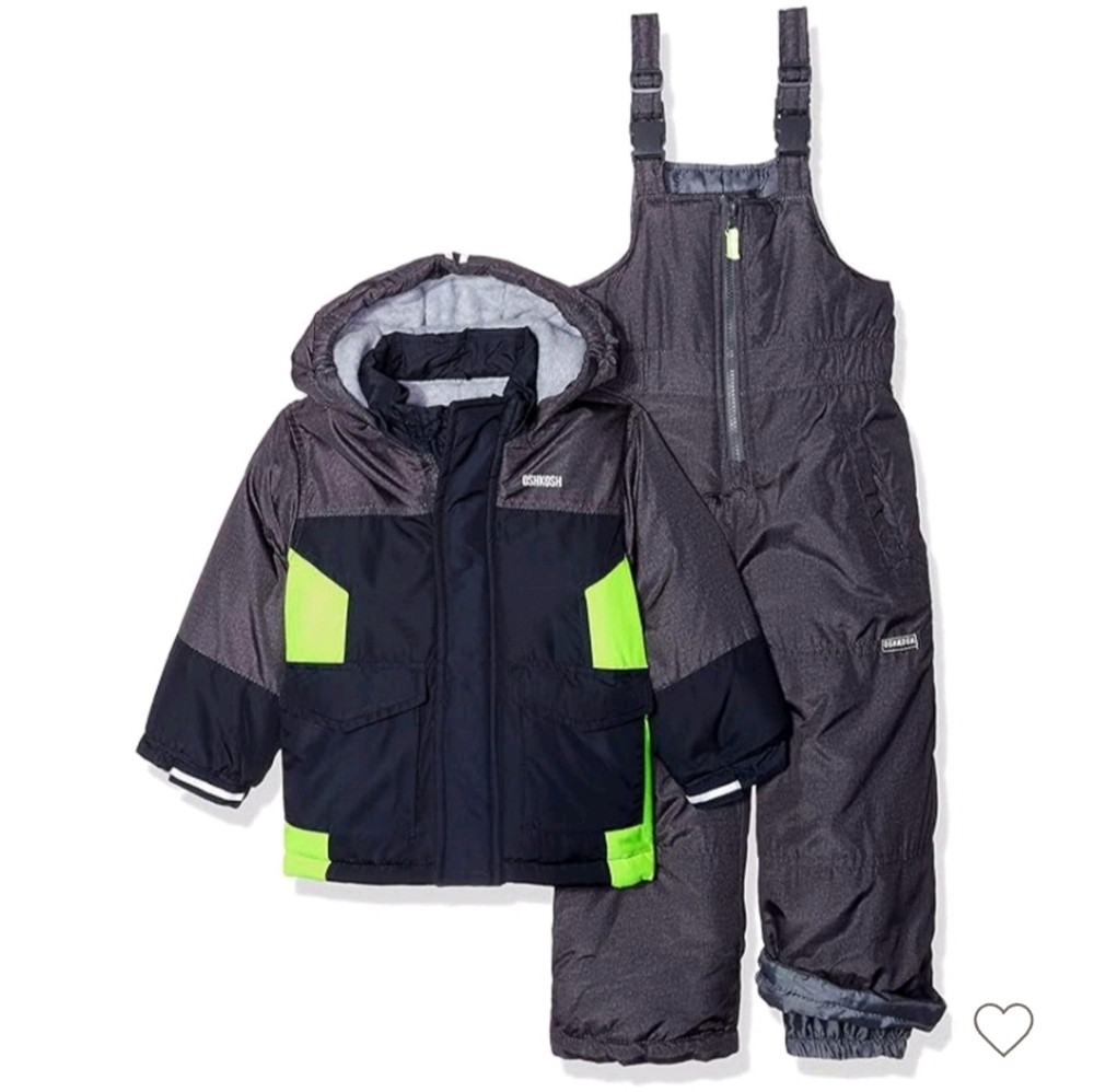 Boys Ski Suit Set Little Boy's ski Set Bib and Jacket Oshkosh ski set